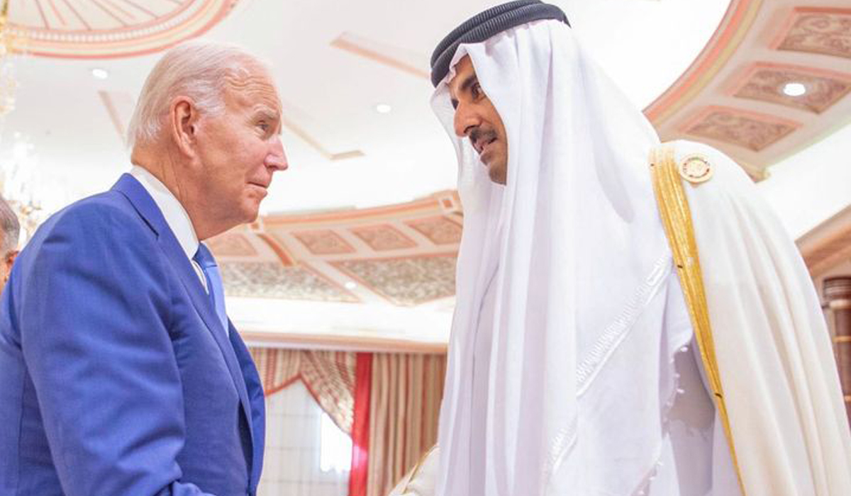 HH the Amir meets with US president